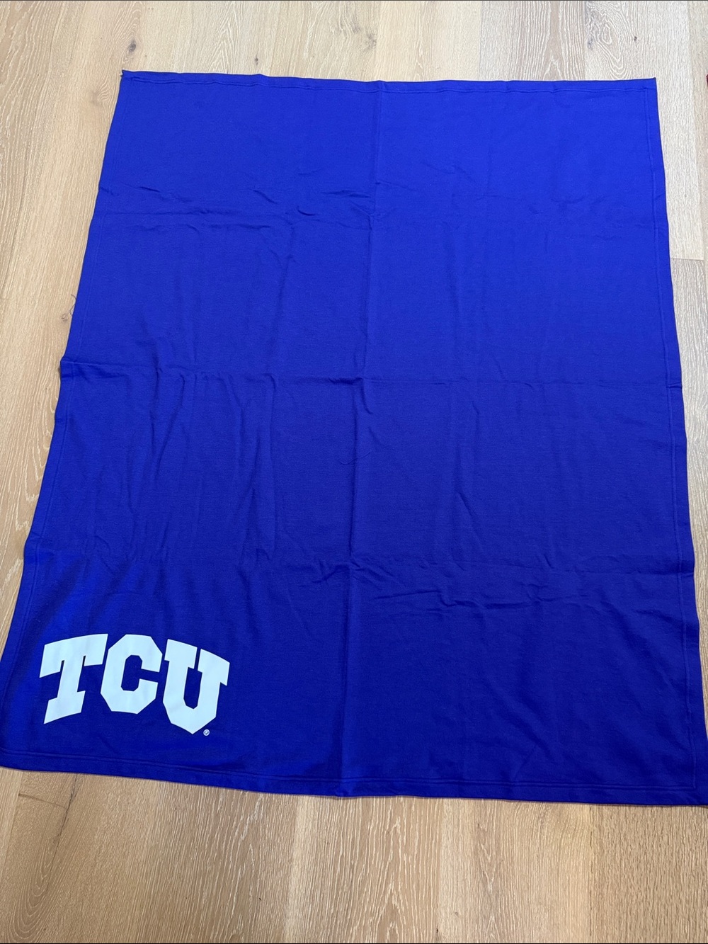 TCU fleece throw NWOT